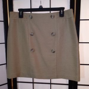 17A. Ann Taylor LOFT Button Panel Skirt